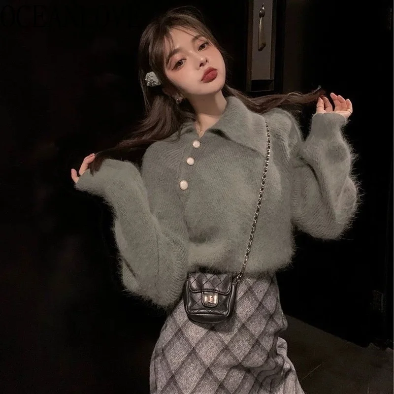 Pull Femme Korean Fashion Autumn Winter Retro Elegant Solid Sweaters Women Tops Soft Warm All Match Jersey Mujer
Pull Femme Korean Fashion Autumn Winter Retro Elegant Solid Sweaters Women Tops Soft Warm All Match Jersey Mujer
