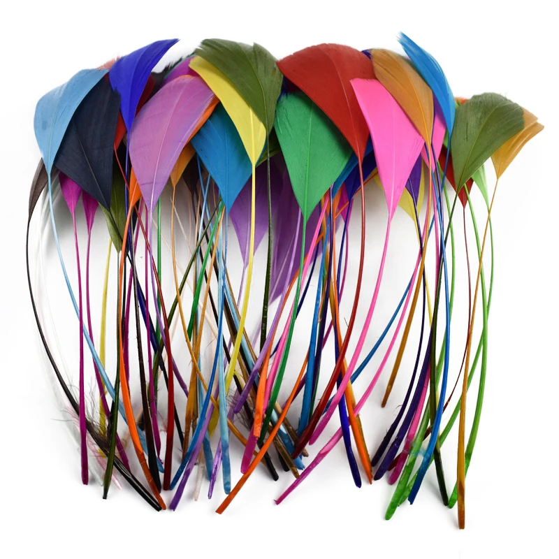 100pcs/lot Colorful Goose Feather Manmade Decoration Jewelry Creation Black Geese Feathers DIY Crafts Sewing Needlework Plumes
100pcs/lot Colorful Goose Feather Manmade Decoration Jewelry Creation Black Geese Feathers DIY Crafts Sewing Needlework Plumes