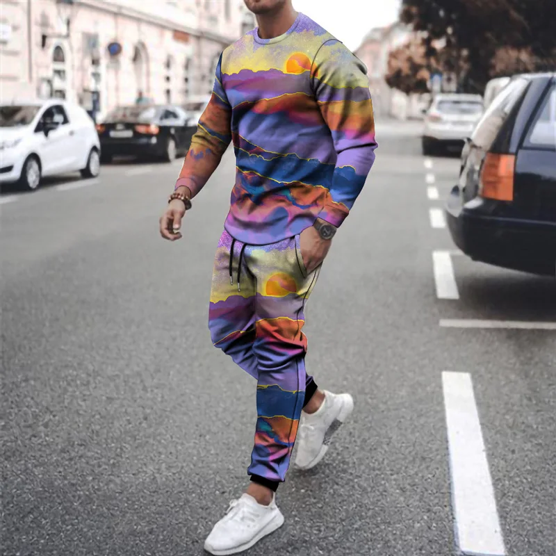 men's 2-piece T-shirt black printed + trousers sportswear sweater men's casual sports suit plus size fall winter
men's 2-piece T-shirt black printed + trousers sportswear sweater men's casual sports suit plus size fall winter