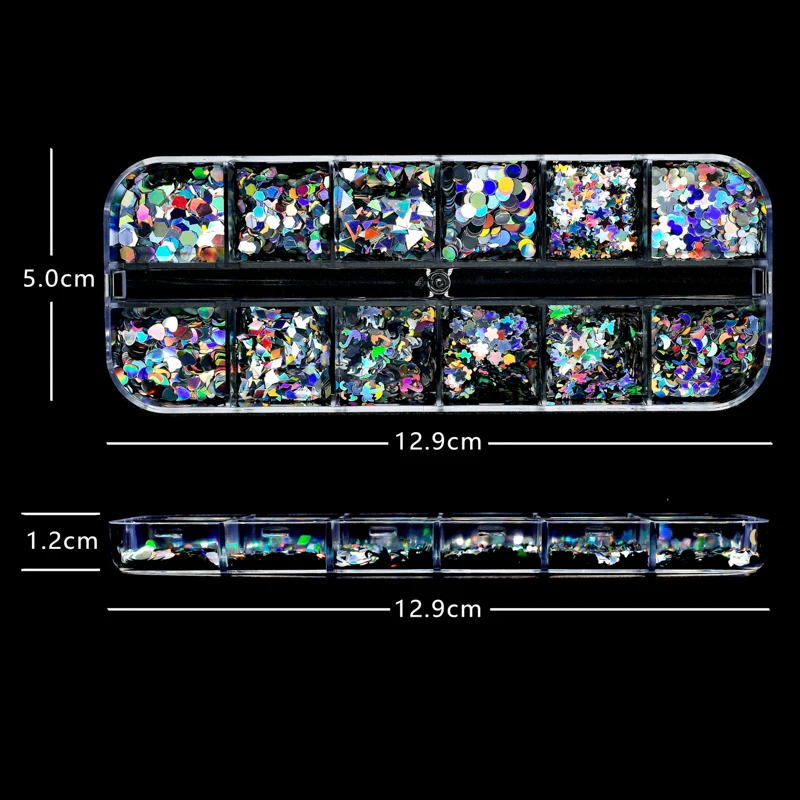 Laser Silver Nail Flakes Rhombus Shape Holographic Nail Glitter Sequins Mirror Sparkly Paillette Nail Art Decorations Tips
Laser Silver Nail Flakes Rhombus Shape Holographic Nail Glitter Sequins Mirror Sparkly Paillette Nail Art Decorations Tips