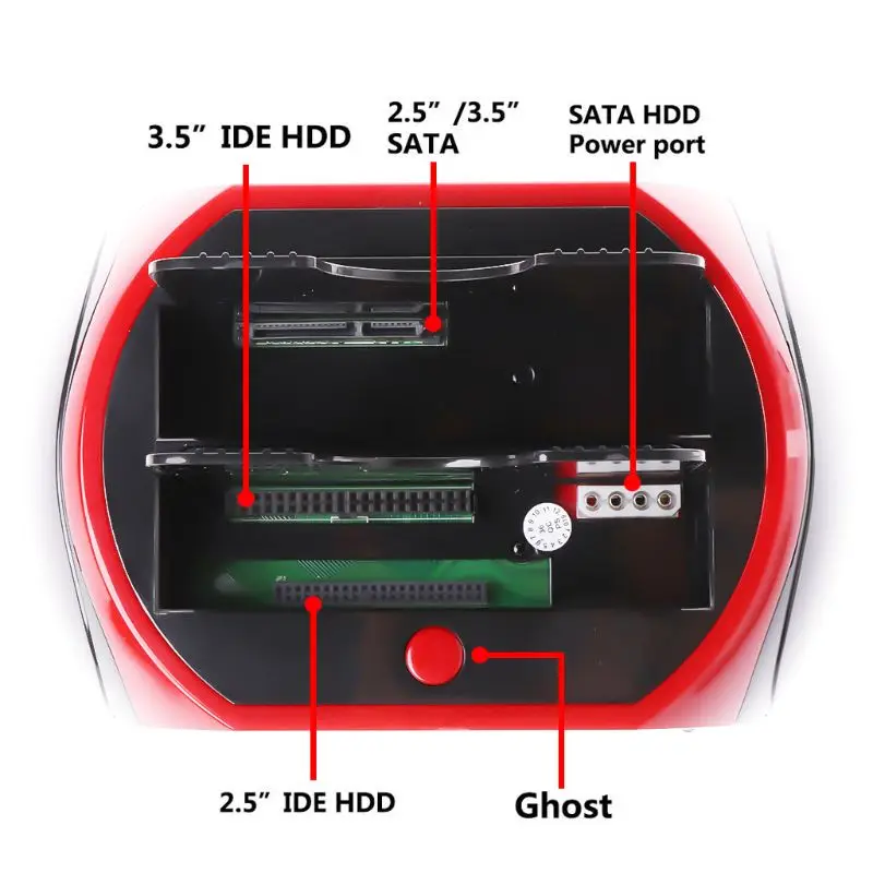 IDE SATA Dual All In 1 HDD Dock Docking Station Hard Disk Drive Hdd 2.5 3.5 Reader Usb 2.0 US External Box Enclosure Case X5QC
IDE SATA Dual All In 1 HDD Dock Docking Station Hard Disk Drive Hdd 2.5 3.5 Reader Usb 2.0 US External Box Enclosure Case X5QC