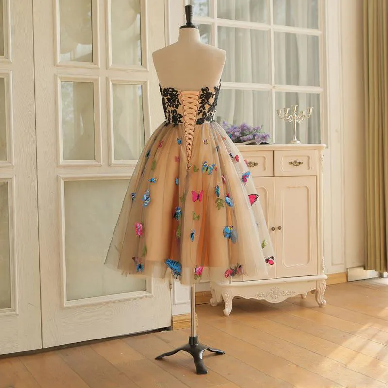 Evening Dress Prom Dress Colorful Butterfly Sweetheart Lace Cocktail Party Strappy Backless Dress
Evening Dress Prom Dress Colorful Butterfly Sweetheart Lace Cocktail Party Strappy Backless Dress
