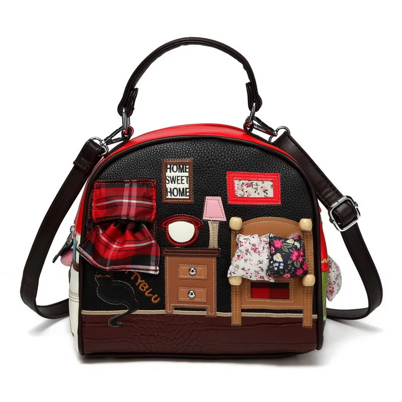 GINYEZI Women's bag leather parquet embroidery handbag girl shoulder bag cross bag handbag messenger bag
GINYEZI Women's bag leather parquet embroidery handbag girl shoulder bag cross bag handbag messenger bag