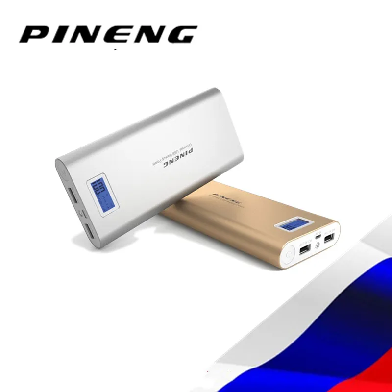 Внешний аккумулятор PINENG PN989 на 20000 мАч с двумя USB-портами и ЖК-дисплеем | Мобильные