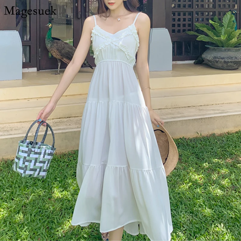 New Spaghetti Strap Beach Bohemian Dress Women Summer Holiday Long Dresses Woman Backless V-neck White Dress Female Vestido 8633
New Spaghetti Strap Beach Bohemian Dress Women Summer Holiday Long Dresses Woman Backless V-neck White Dress Female Vestido 8633