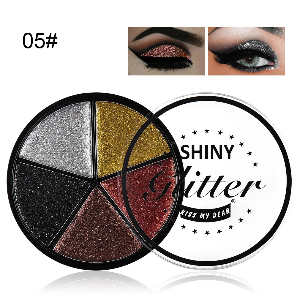 5 Colors Matte Diamond Sequin Eyeshadow Shiny Shimmer Powder Eye Waterproof Glitter Shadow Eye Palette Highlight Cosmetic
5 Colors Matte Diamond Sequin Eyeshadow Shiny Shimmer Powder Eye Waterproof Glitter Shadow Eye Palette Highlight Cosmetic