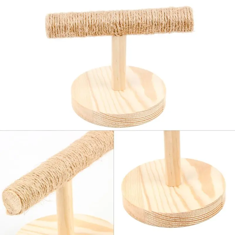 Parrot Wooden Tabletop Perch Toy Bird Stand Training Exercise Sisal Claw Feet Grinding Stick Bite Chew Toys Bird Supplies C42
Parrot Wooden Tabletop Perch Toy Bird Stand Training Exercise Sisal Claw Feet Grinding Stick Bite Chew Toys Bird Supplies C42