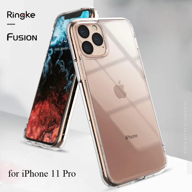 Чехол Ringke Fusion для iPhone 11 Pro прозрачная задняя панель из поликарбоната и мягкая