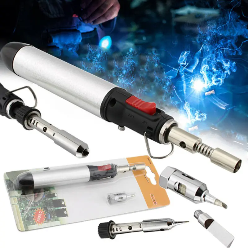 HT-1934-3 Gas Soldering Iron Set Butane Cordless Welding Pen Torch Tool Kit 12ml Workshop Equipment Iron Tool Kit
HT-1934-3 Gas Soldering Iron Set Butane Cordless Welding Pen Torch Tool Kit 12ml Workshop Equipment Iron Tool Kit