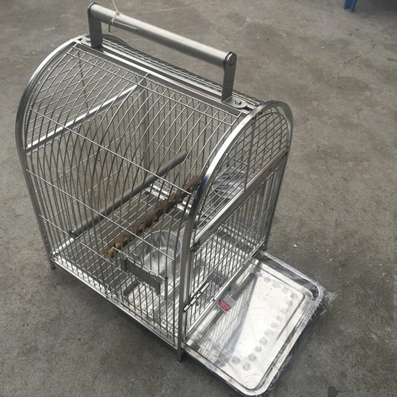 Large Stainless Steel Bird Cage Parrot Metal Travel Bird Houses Outdoor Breeding Jaula Pajaro Grande Birds Accessoires DL60NL 
Large Stainless Steel Bird Cage Parrot Metal Travel Bird Houses Outdoor Breeding Jaula Pajaro Grande Birds Accessoires DL60NL