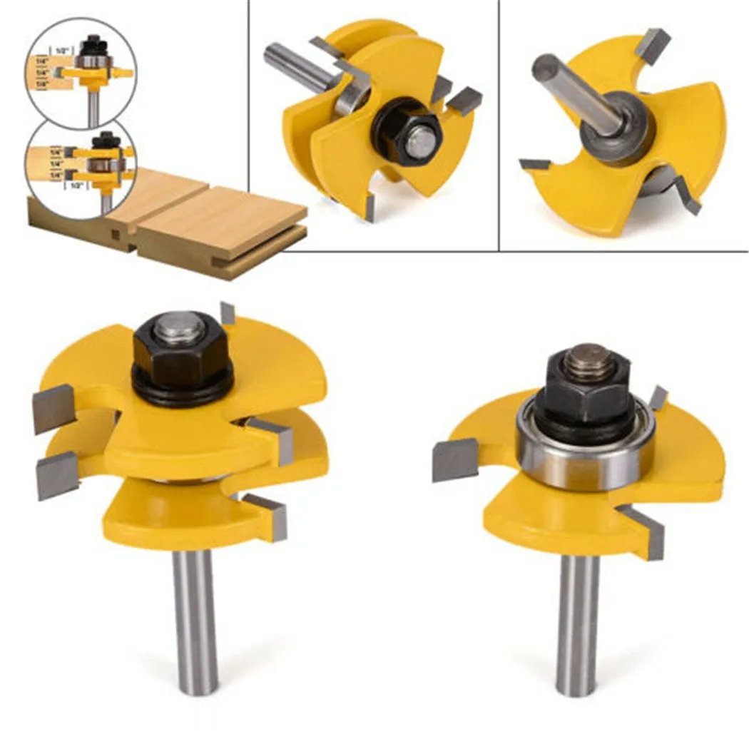 1/4\\\\\\\" Shank Router Bit Hardened Steel Joint Assembly Power Tool Tongue & Groove
1/4\\\\\\\" Shank Router Bit Hardened Steel Joint Assembly Power Tool Tongue & Groove