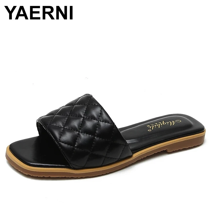 Женские летние шлепанцы YAERNI, искусственная кожа, модная обувь на плоской подошве, повседневные сланцы, сланцы для улицы, тапочки для женщин, ...
Женские летние шлепанцы YAERNI, искусственная кожа, модная обувь на плоской подошве, повседневные сланцы, сланцы для улицы, тапочки для женщин, ...