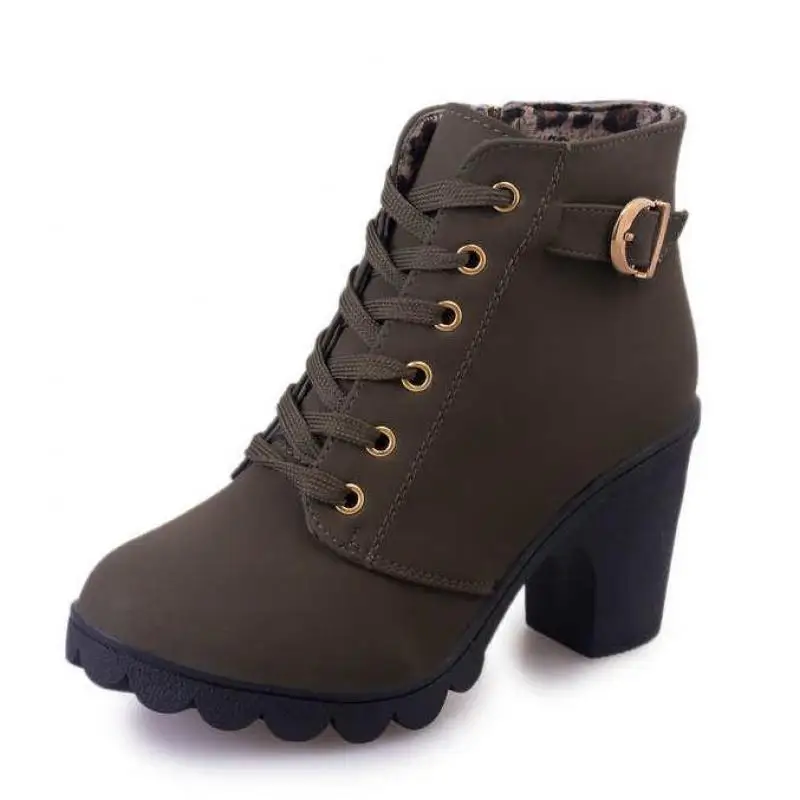Winter Fashion Ankle Boots For Women Side Zipper High Heels Female Wearable Outdoor Casual Platform Shoes Plus Size 35-42
Winter Fashion Ankle Boots For Women Side Zipper High Heels Female Wearable Outdoor Casual Platform Shoes Plus Size 35-42