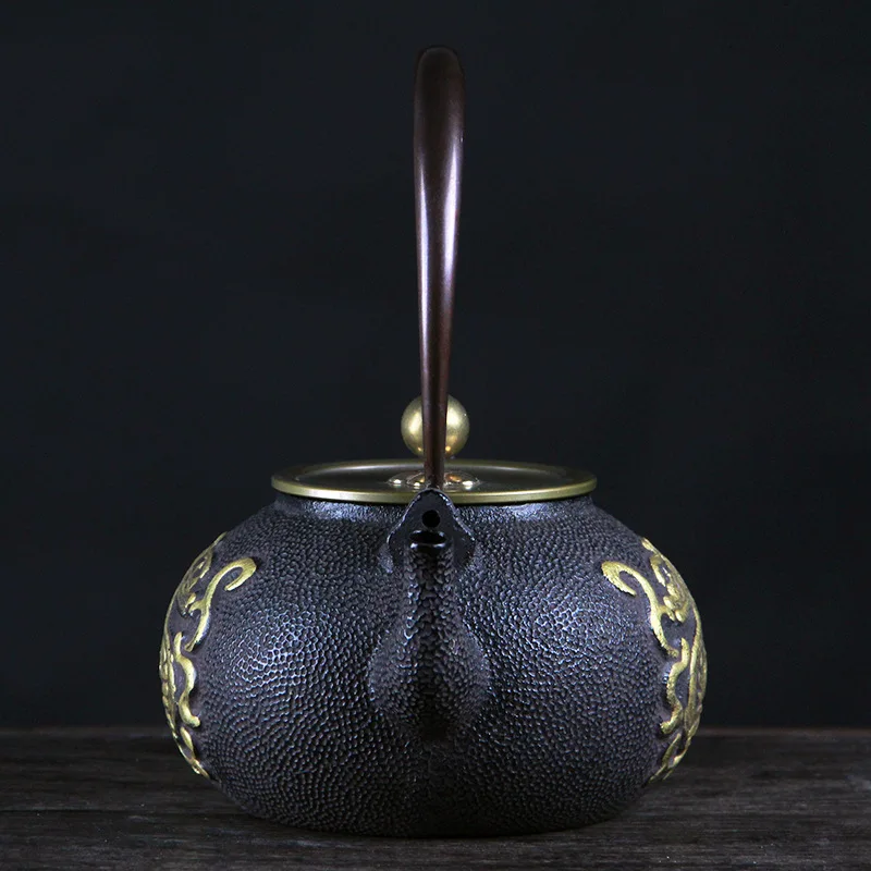 1200ml Chinese style Double dragon Cast Iron Health tea Kettle Home Handmade Teapot Boiling Water Tea Set
1200ml Chinese style Double dragon Cast Iron Health tea Kettle Home Handmade Teapot Boiling Water Tea Set