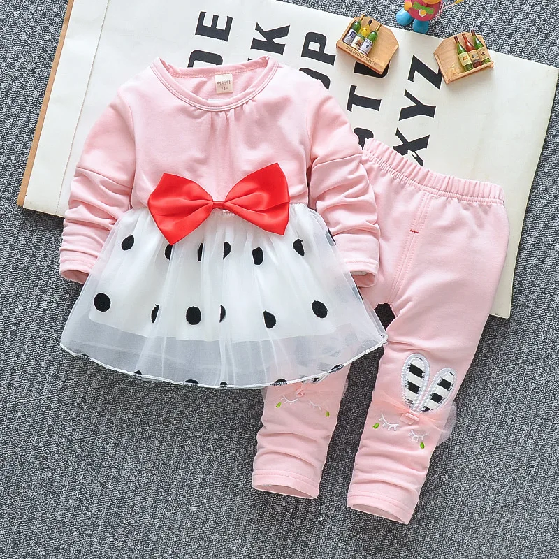 Newborn Clothing Baby Girl Clothes Set Toddler Girl Outfit Fall Autumn Kids Baby Clothes Bow Dot Mesh Top + Pants Drop Shipping
Newborn Clothing Baby Girl Clothes Set Toddler Girl Outfit Fall Autumn Kids Baby Clothes Bow Dot Mesh Top + Pants Drop Shipping