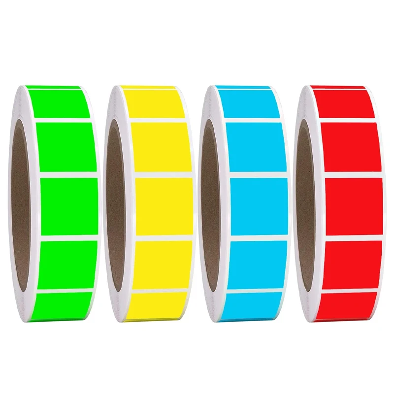 500 шт./рулон, самоклеящиеся квадратные этикетки, 4 цвета, s 2,5*2,5 см 
500 шт./рулон, самоклеящиеся квадратные этикетки, 4 цвета, s 2,5*2,5 см