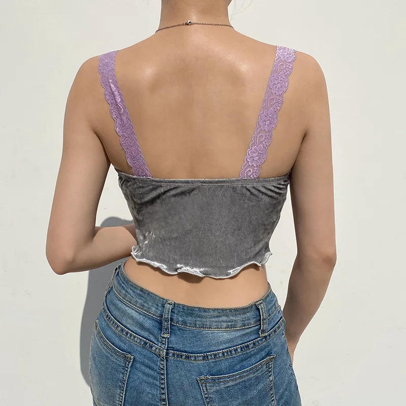 Women Lace Sexy Low Cut Tank Top E Girl Camisole 90s Y2k Aesthetic Tank Tops Streetwear V-Neck Club Party
Women Lace Sexy Low Cut Tank Top E Girl Camisole 90s Y2k Aesthetic Tank Tops Streetwear V-Neck Club Party