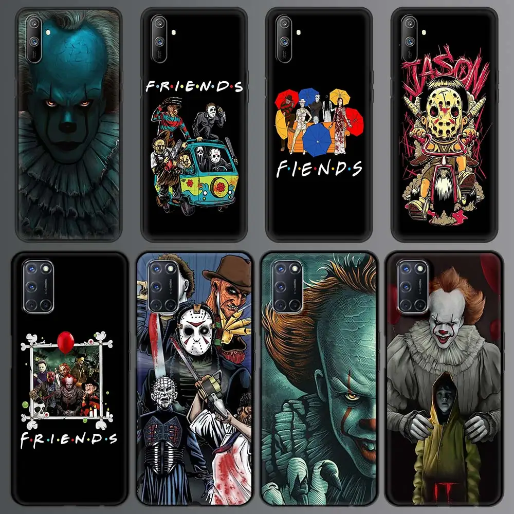 Friends Mixed Horror Movie Character Clown For Realme C3 8 7 6 Pro C21 Phone Case For OPPO A53 A52 A9 2020 Black Cover Coque
Friends Mixed Horror Movie Character Clown For Realme C3 8 7 6 Pro C21 Phone Case For OPPO A53 A52 A9 2020 Black Cover Coque