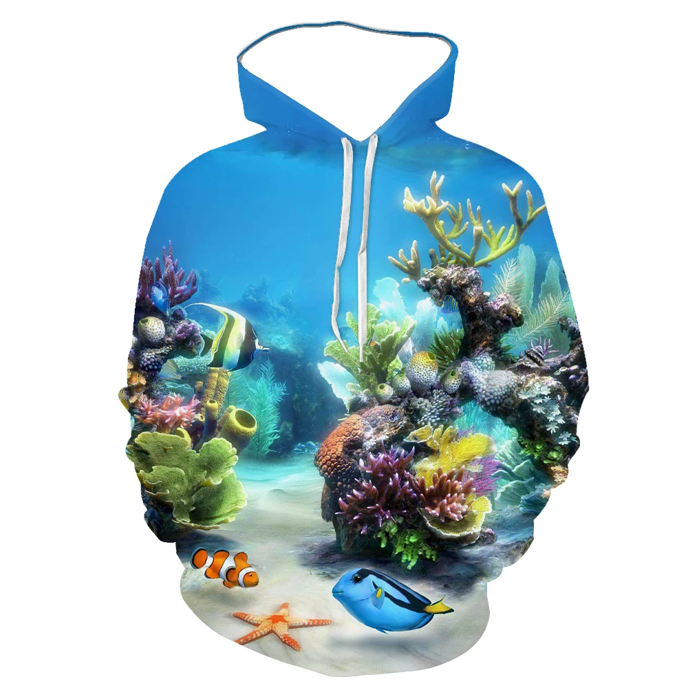 New Men'S And Women'S Hoodie 3d Color Printing Underwater World Series Round Tie Cap Long-Sleeved Autumn And Winter Sportswear
New Men'S And Women'S Hoodie 3d Color Printing Underwater World Series Round Tie Cap Long-Sleeved Autumn And Winter Sportswear