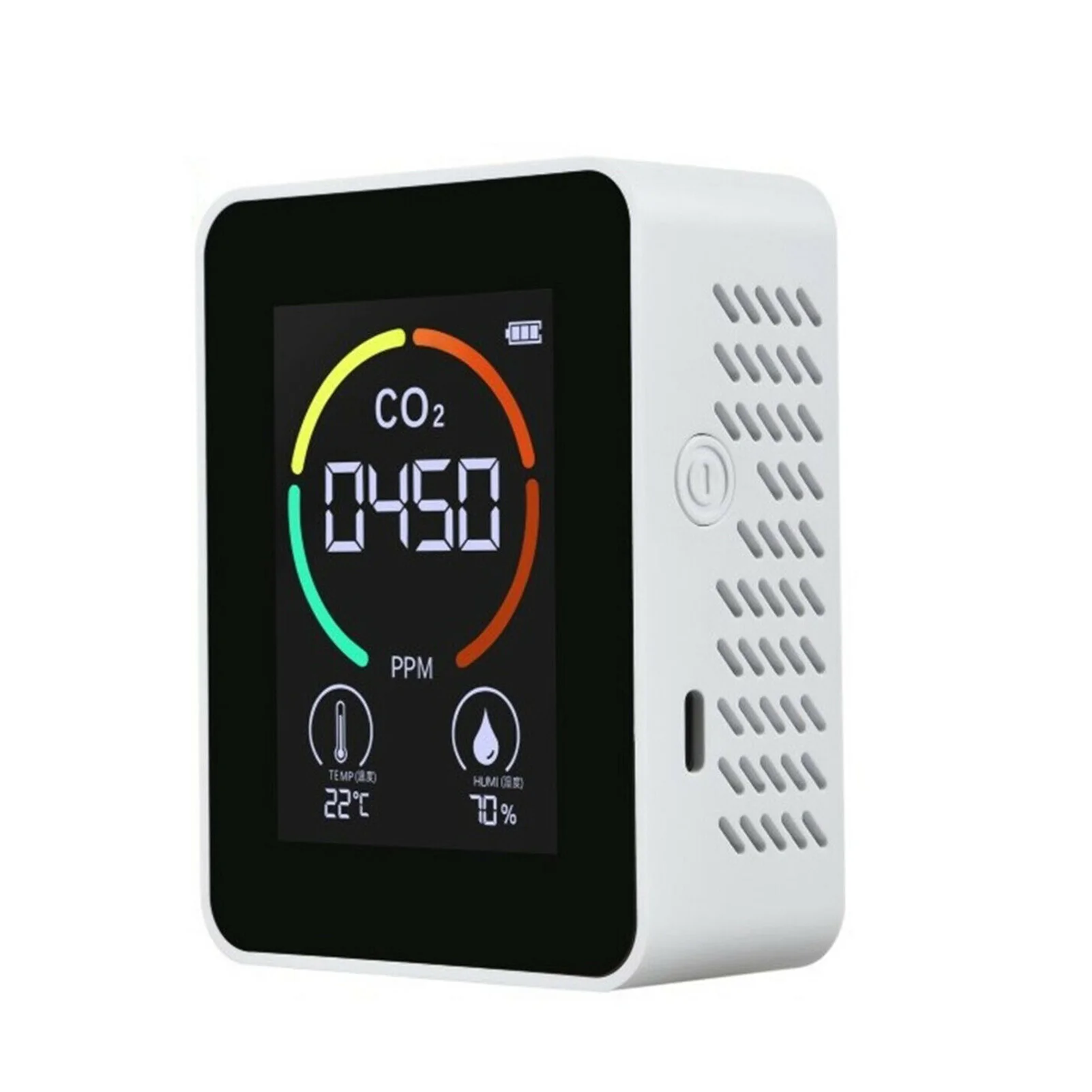 Portable Intelligent Air Quality Detector Home/Office/School Use Digital Display CO2/Temperature/Humidity Monitor Gases Analyzer
Portable Intelligent Air Quality Detector Home/Office/School Use Digital Display CO2/Temperature/Humidity Monitor Gases Analyzer