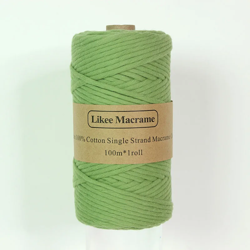 100% cotton 4mm single strand macrame cord rope for wall hanging craft artisan project
100% cotton 4mm single strand macrame cord rope for wall hanging craft artisan project