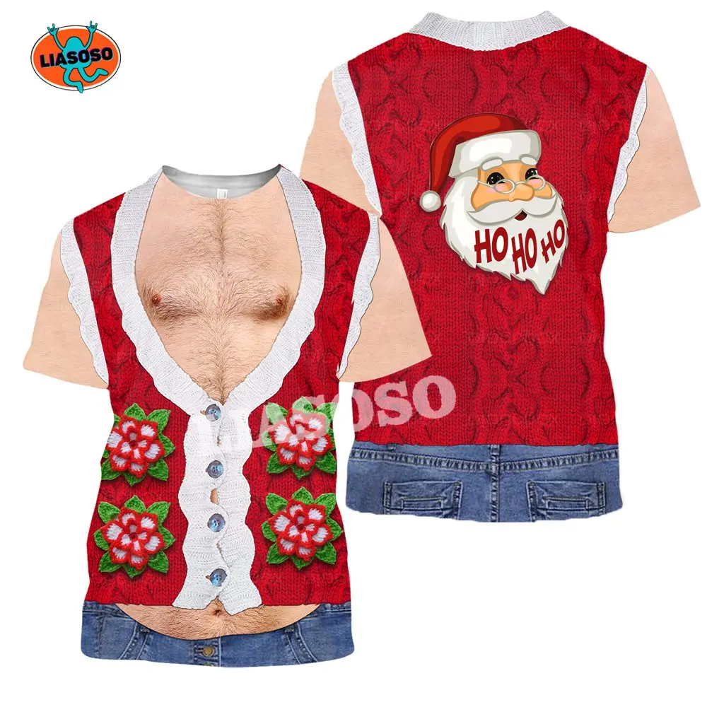 Веселая Рождественская футболка с забавными мышцами, модная повседневная мужская футболка с 3D принтом, летняя уличная одежда унисекс с кор...
Веселая Рождественская футболка с забавными мышцами, модная повседневная мужская футболка с 3D принтом, летняя уличная одежда унисекс с кор...