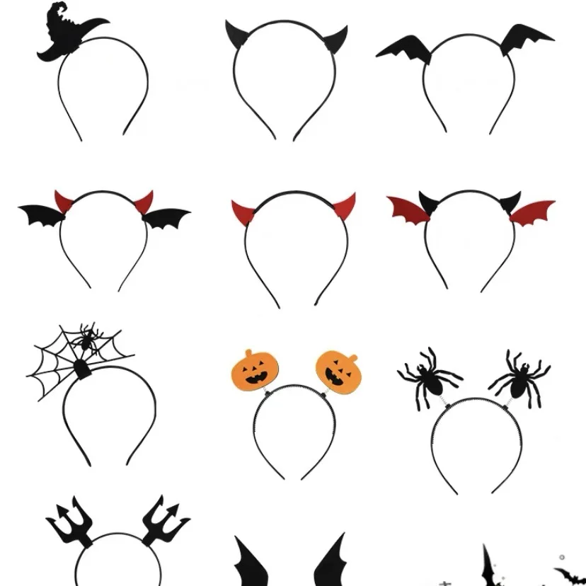 Fashion Devil Wings Headband Halloween Decoration Headbands Party Accessories Pumpkin Witch Skull Head Bands Wholesale Hair Band
Fashion Devil Wings Headband Halloween Decoration Headbands Party Accessories Pumpkin Witch Skull Head Bands Wholesale Hair Band