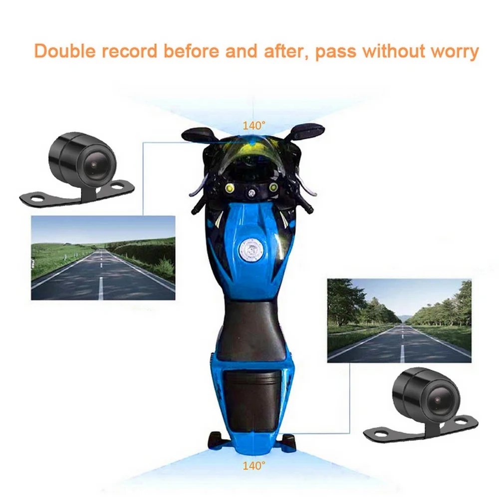 2 inch IP67 Waterproof Motorcycle Dash Camera Bicycle Motorbike Black Box Recorder w/Parking Monitoring
2 inch IP67 Waterproof Motorcycle Dash Camera Bicycle Motorbike Black Box Recorder w/Parking Monitoring