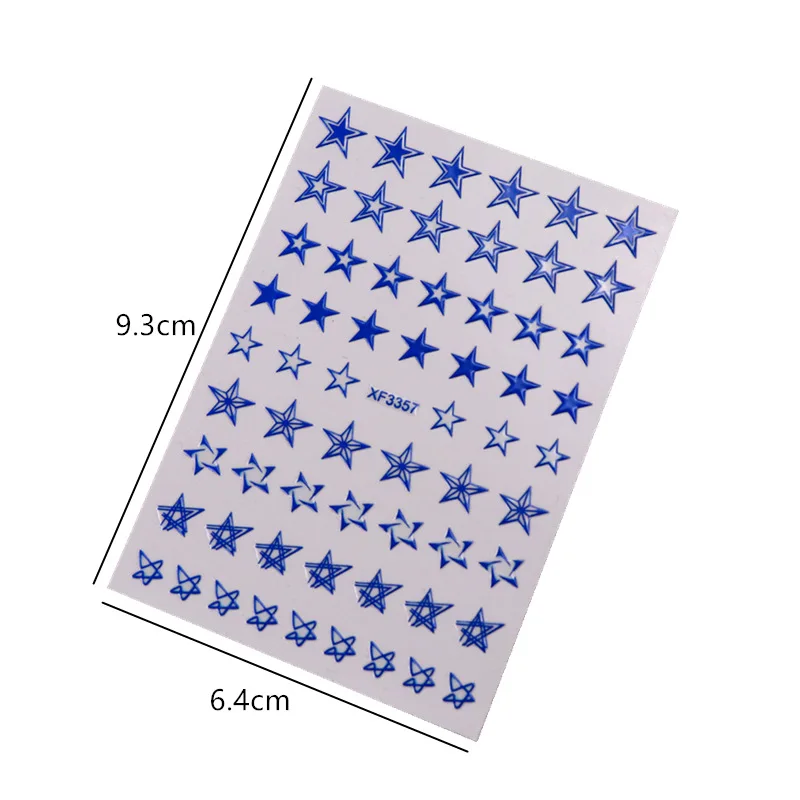 12 Colors/set Gypsophila Stickers 3D Design Manicure Accesoires Five-pointed Star Nail Foil Paper Nails
12 Colors/set Gypsophila Stickers 3D Design Manicure Accesoires Five-pointed Star Nail Foil Paper Nails