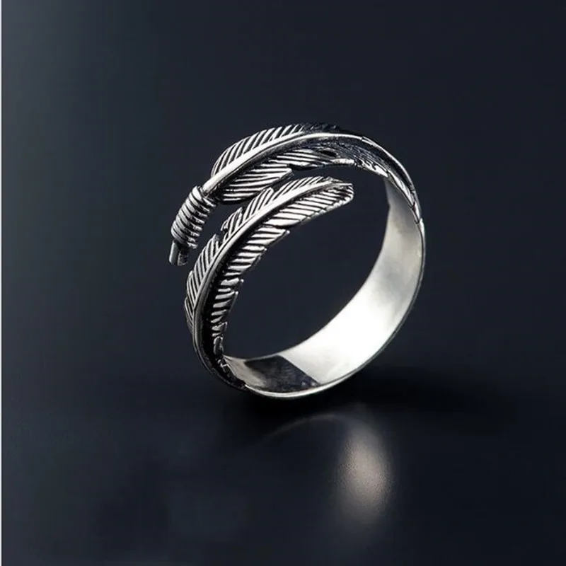 ZMTRetro High-quality 925 Sterling Silver Jewelry Thai Silver Not Allergic Personality Feathers Arrow Opening Rings SR239
ZMTRetro High-quality 925 Sterling Silver Jewelry Thai Silver Not Allergic Personality Feathers Arrow Opening Rings SR239