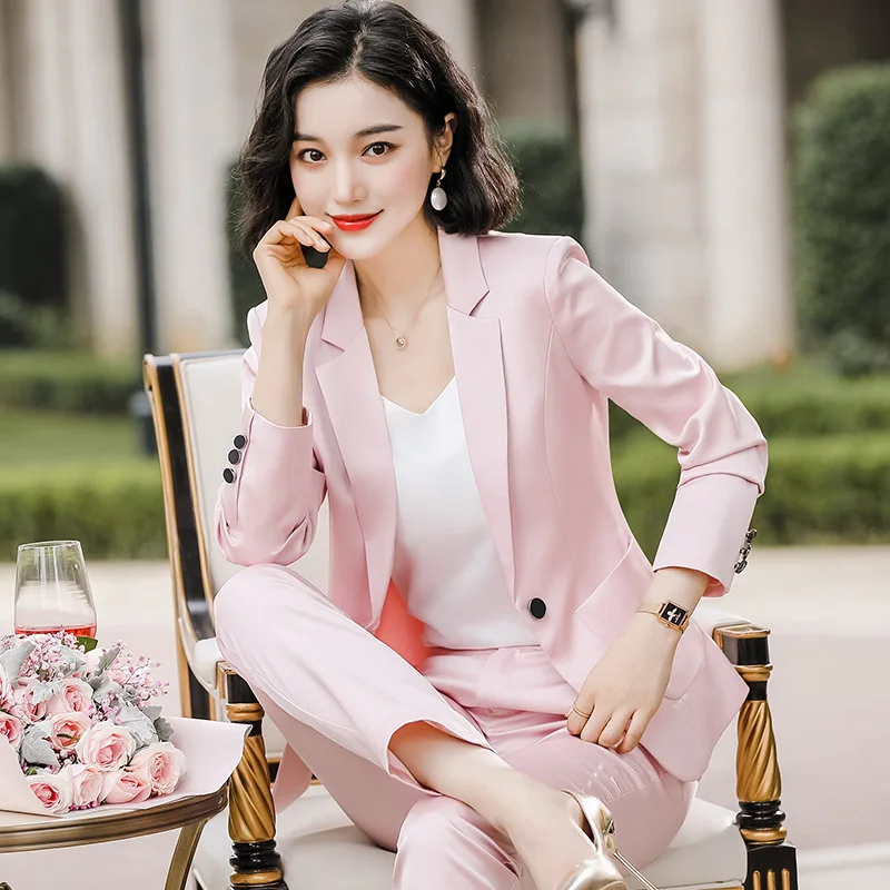 Professional Women's Pants Suit Feminine 2022 Spring and Autumn High Quality Ladies Blazer Fashion Trousers Interview Overalls
Professional Women's Pants Suit Feminine 2022 Spring and Autumn High Quality Ladies Blazer Fashion Trousers Interview Overalls