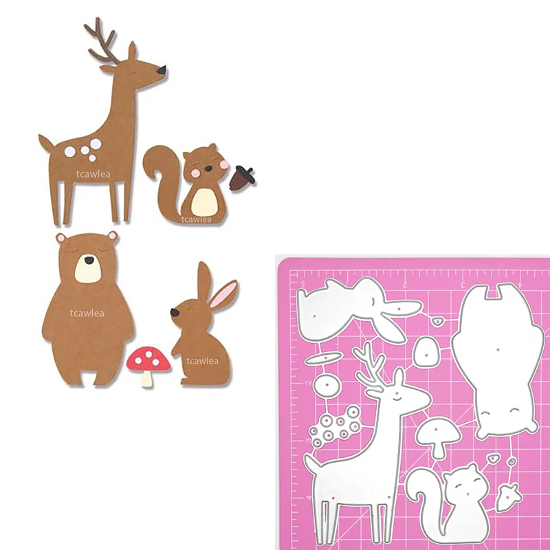 New Elk Squirrel Bear Rabbit Bunny Metal Cutting Dies Animal Set Stencil For DIY Scrapbooking Card Decorative
New Elk Squirrel Bear Rabbit Bunny Metal Cutting Dies Animal Set Stencil For DIY Scrapbooking Card Decorative