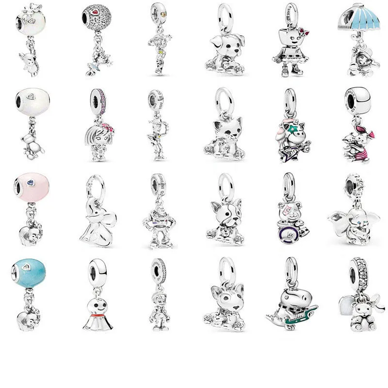 Women's hot-selling jewelry 925 sterling silver bracelet beads small dinosaur pacifier bear simple DIY pendant beaded accessorie
Women's hot-selling jewelry 925 sterling silver bracelet beads small dinosaur pacifier bear simple DIY pendant beaded accessorie