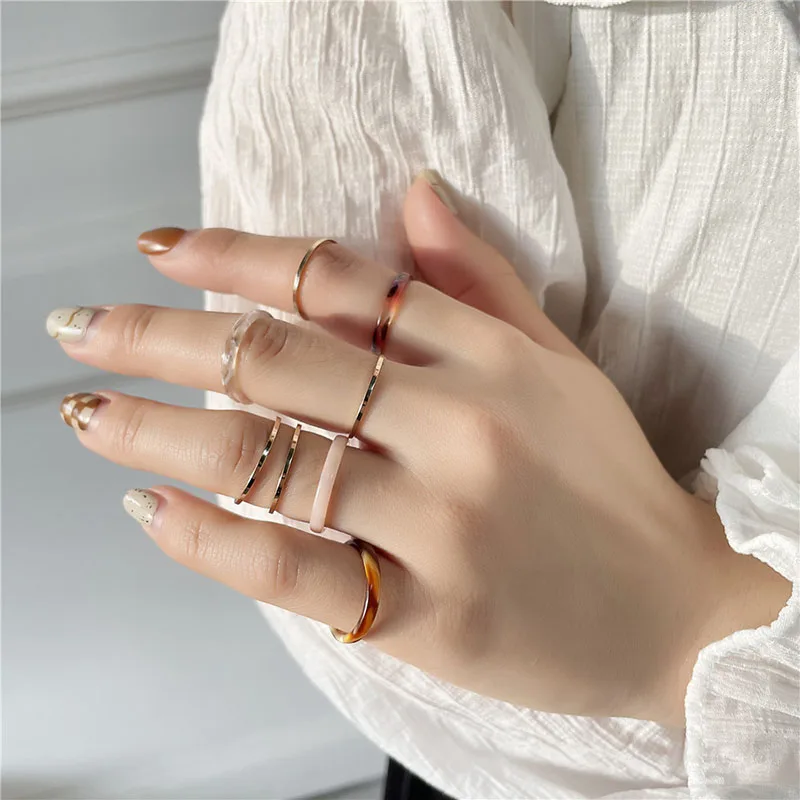 Korea Fashion Vintage Simple Aesthetic Acetate Colorful Acrylic Thick Round Rings For Women Girls Jewelry Accessories Gifts 2022
Korea Fashion Vintage Simple Aesthetic Acetate Colorful Acrylic Thick Round Rings For Women Girls Jewelry Accessories Gifts 2022