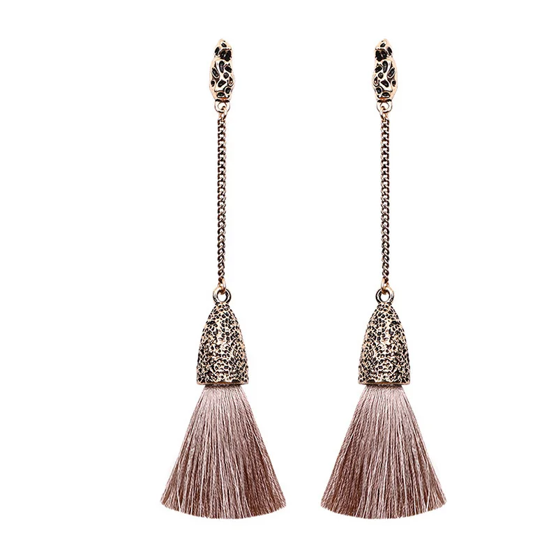 European and American tassels long Earrings Fashion retro national style earrings
European and American tassels long Earrings Fashion retro national style earrings