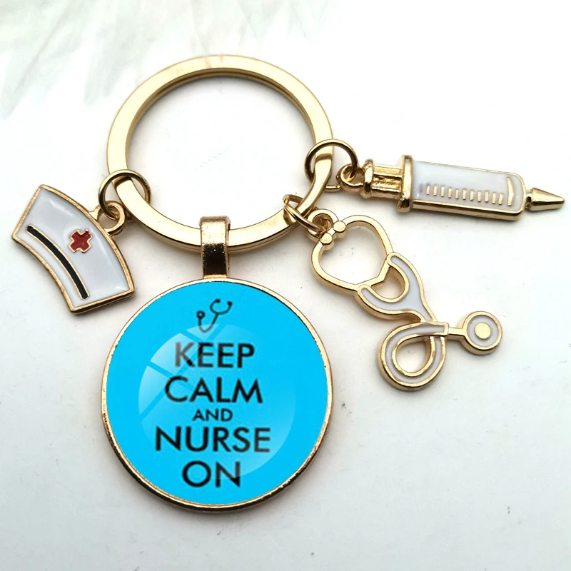 New Rose Gold Fashion Personality Oil Drop Nurse Medical Syringe Stethoscope Key Ring Glass Convex Round Key Ring Pendant Gift
New Rose Gold Fashion Personality Oil Drop Nurse Medical Syringe Stethoscope Key Ring Glass Convex Round Key Ring Pendant Gift