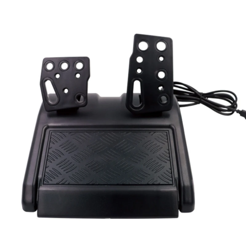 4 in 1 Gaming Steering Wheel with Pedals 180 Degree Rotation Vibration USB Car Steering Wheel Compatible with XB360/PS3/P2/PC
4 in 1 Gaming Steering Wheel with Pedals 180 Degree Rotation Vibration USB Car Steering Wheel Compatible with XB360/PS3/P2/PC