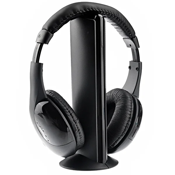 MH2001 5-in-1 Hi-Fi S-XBS Wireless Headphone with Radio & Wireless Monitoring for TV /PC /MP3 /CD /DVD (Black)
MH2001 5-in-1 Hi-Fi S-XBS Wireless Headphone with Radio & Wireless Monitoring for TV /PC /MP3 /CD /DVD (Black)
