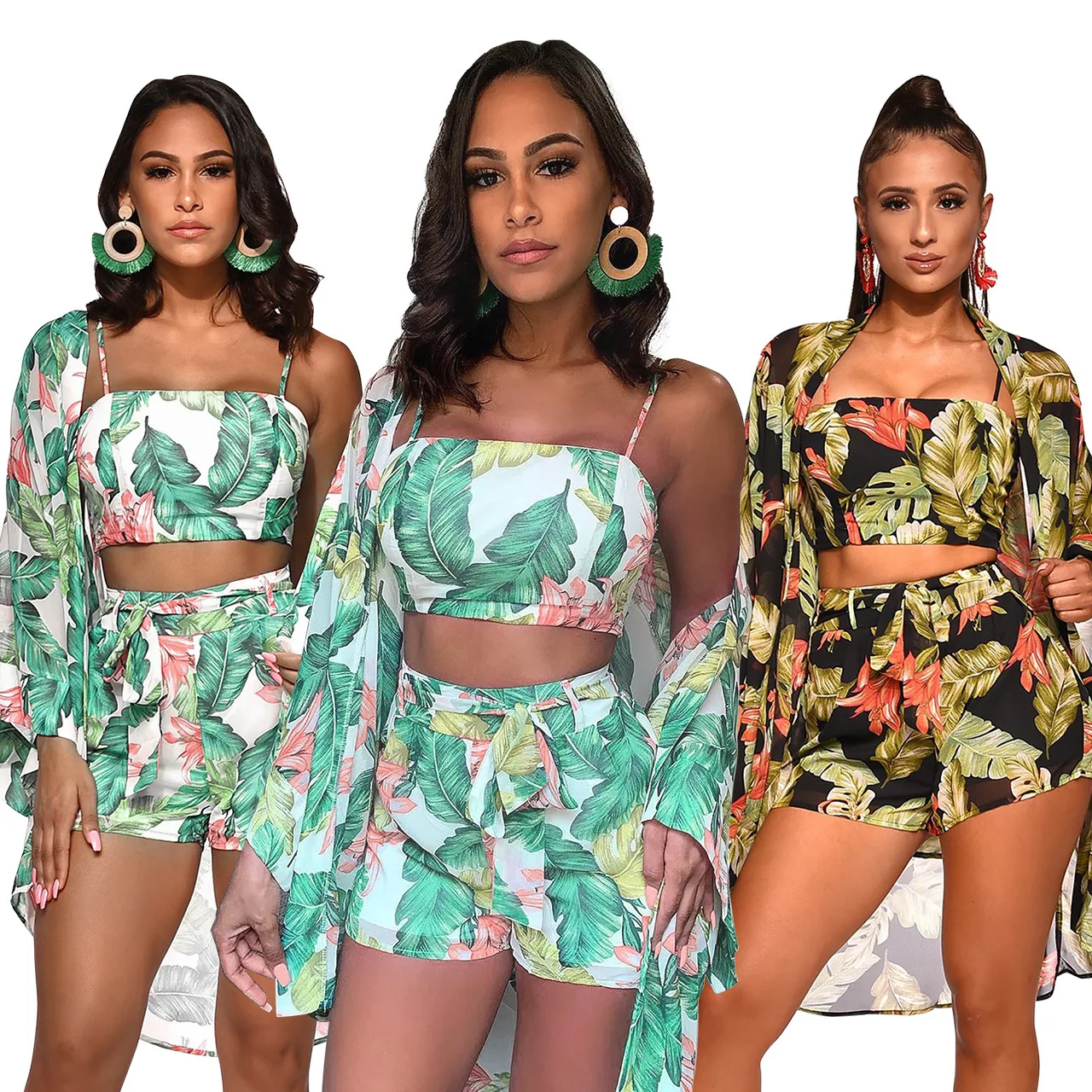 FNOCE 2021 new spring womens sets fashion trends casual eye catching pring long sleeve coats sport bar shorts Chiffon 3-pc suits
FNOCE 2021 new spring womens sets fashion trends casual eye catching pring long sleeve coats sport bar shorts Chiffon 3-pc suits