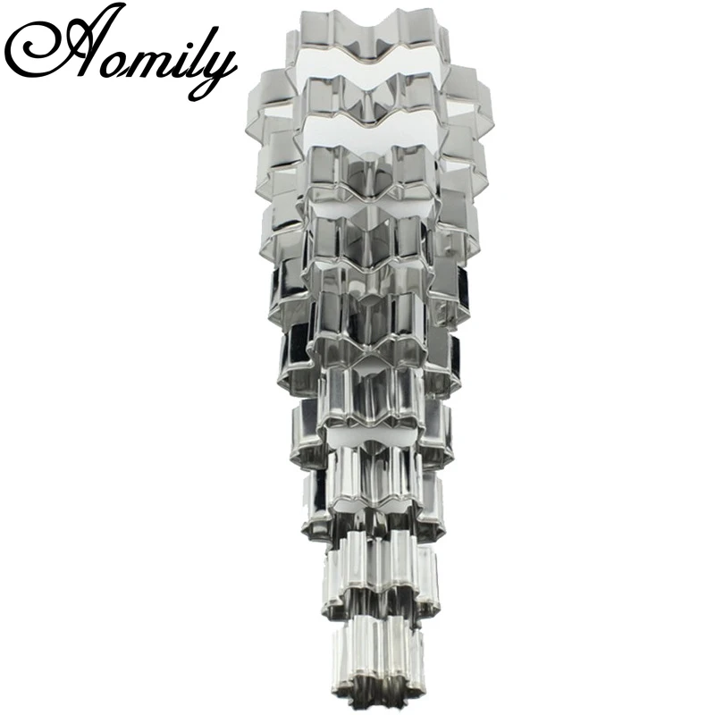 Amoliy 9pcs Stainless Steel Snowflake Fondant Mold Cake Chocolate Plunger Sugar Craft Cutter Mold Christmas Cake Decorating Tool
Amoliy 9pcs Stainless Steel Snowflake Fondant Mold Cake Chocolate Plunger Sugar Craft Cutter Mold Christmas Cake Decorating Tool