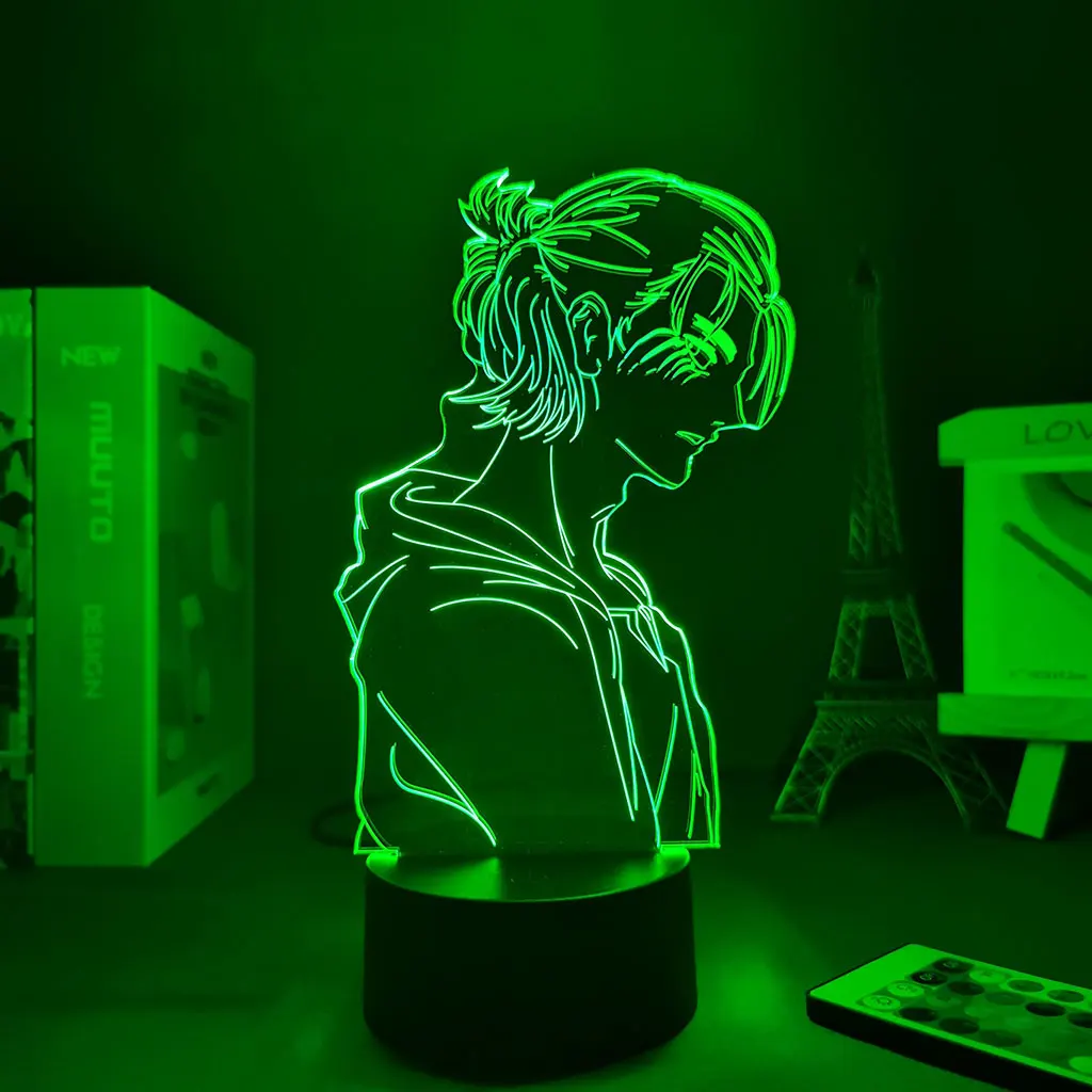 Anime Lamp Night Light Attack on Titan 4 Eren Yeager Night Lamp Sensor Light Anime Figures Light Small Lamp Table Lamp For Bedro
Anime Lamp Night Light Attack on Titan 4 Eren Yeager Night Lamp Sensor Light Anime Figures Light Small Lamp Table Lamp For Bedro