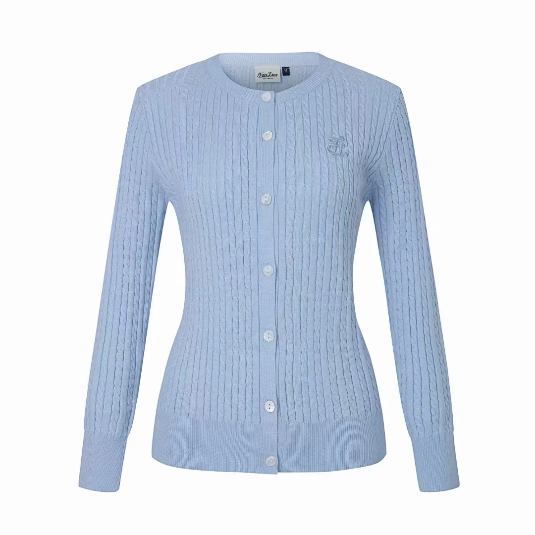 Women's Golf Clothing Jacket knitted Cardigan Korean Fashion Wild Sports GOLF Autumn Jacket 
Women's Golf Clothing Jacket knitted Cardigan Korean Fashion Wild Sports GOLF Autumn Jacket