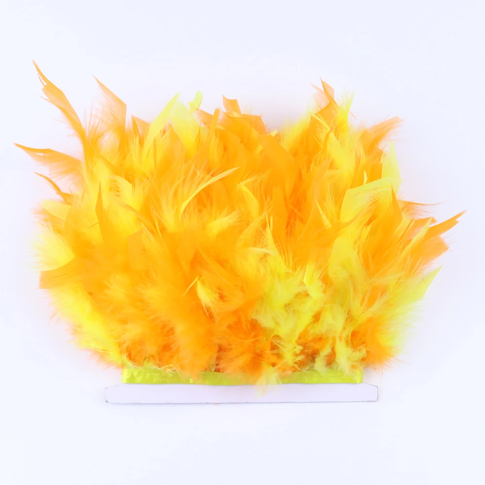 Orange Color Turkey Feather Trims Fringe Fluffy Natural Marabou Feather Lace 10-15CM Costume Clothing Sewing Decoration
Orange Color Turkey Feather Trims Fringe Fluffy Natural Marabou Feather Lace 10-15CM Costume Clothing Sewing Decoration