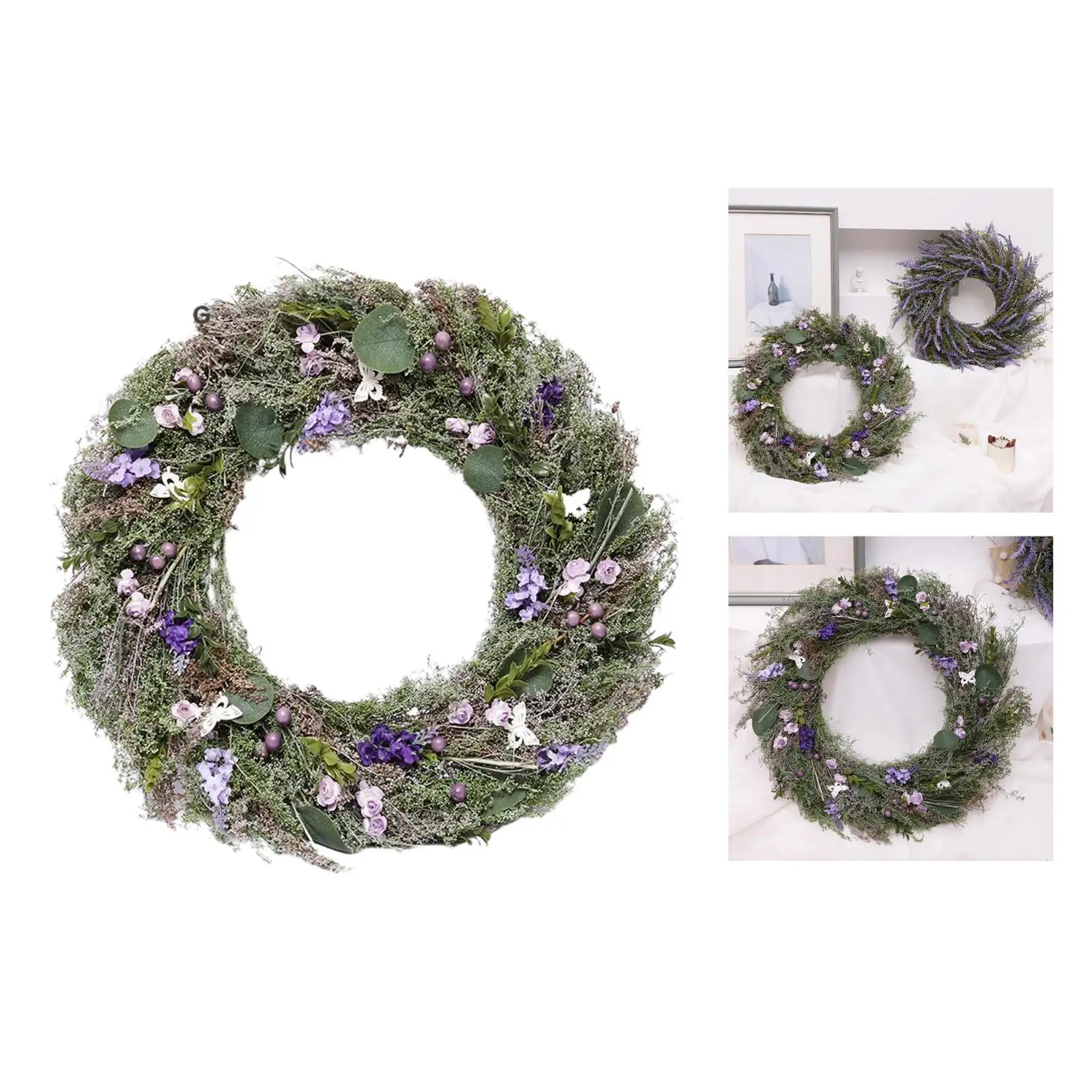 18'' Romantic Hanging Wreath Front Door Garland for Wedding Party Decoration
18'' Romantic Hanging Wreath Front Door Garland for Wedding Party Decoration