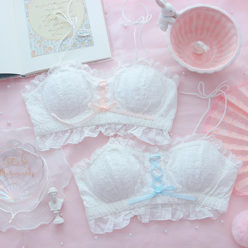 Lolita Underwear Sexy Bra and Panty Sets Retro Lace Front Buckle Flower Bra Set Romantic Lingerie with Panties Bralette Set
Lolita Underwear Sexy Bra and Panty Sets Retro Lace Front Buckle Flower Bra Set Romantic Lingerie with Panties Bralette Set