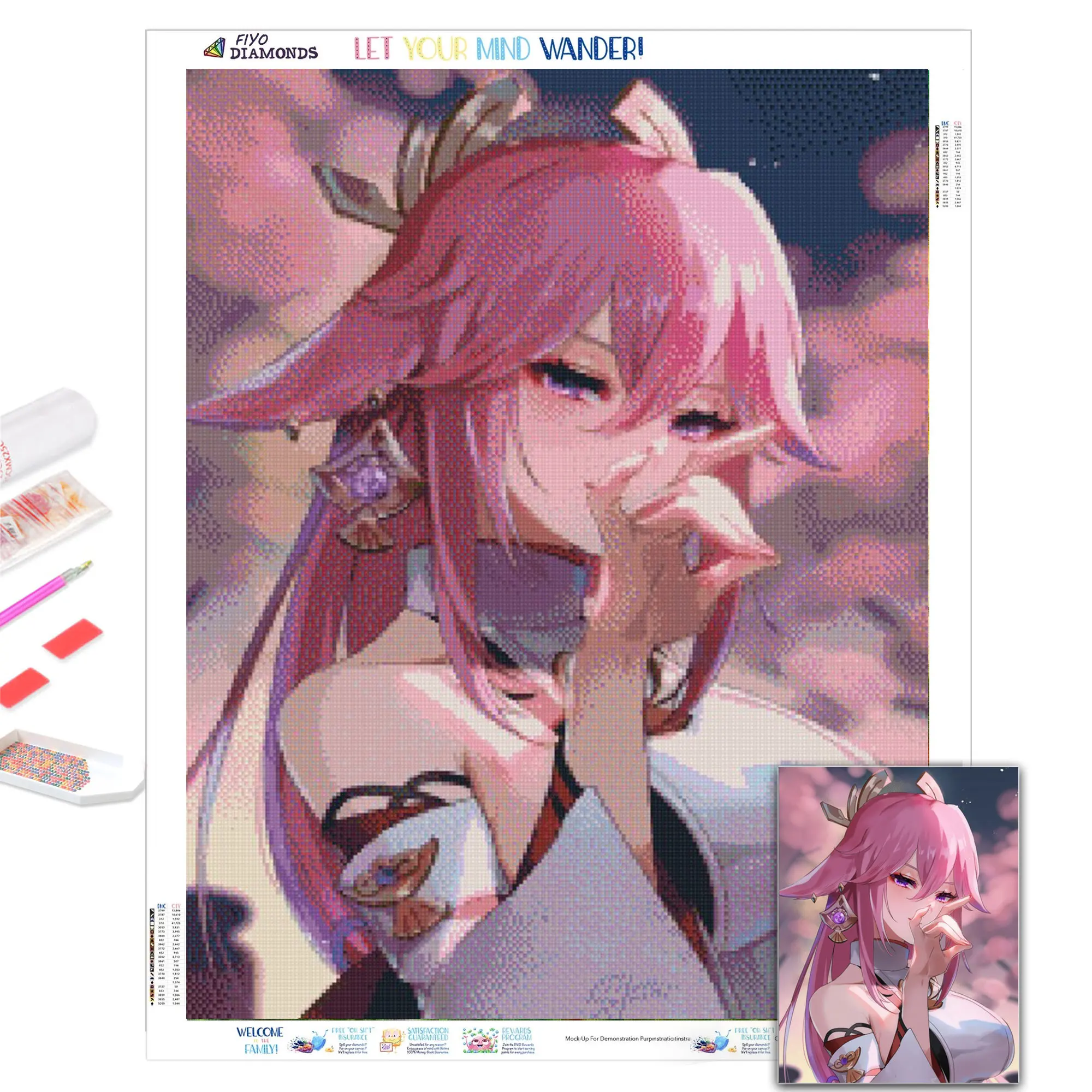 5D DIY алмазная живопись аниме Yae Miko изображение полного бриллианта искусство мозаика вышивка крестиком наборы домашний декор Куадрос новый г...
5D DIY алмазная живопись аниме Yae Miko изображение полного бриллианта искусство мозаика вышивка крестиком наборы домашний декор Куадрос новый г...