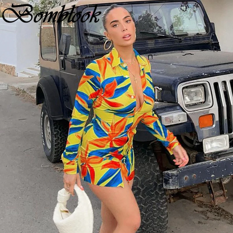 Bomblook Casual Fashion Bodycon Dresses For Women 2021 Autumn Print Turn Down Collar Long Sleeve Mixi Dress Female Streetwears
Bomblook Casual Fashion Bodycon Dresses For Women 2021 Autumn Print Turn Down Collar Long Sleeve Mixi Dress Female Streetwears