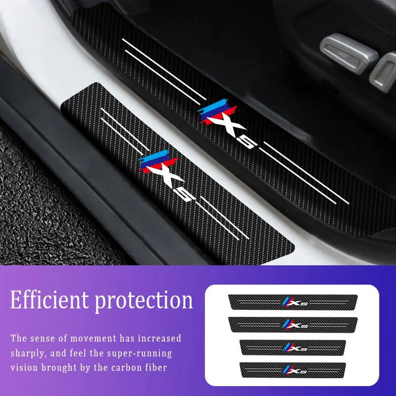 4PCS Car Styling Carbon Fiber Car Door Sill Protector Decor Stickers Decals For BMW X5 2004 2006 2008-2015 2017-2021 2022 Model
4PCS Car Styling Carbon Fiber Car Door Sill Protector Decor Stickers Decals For BMW X5 2004 2006 2008-2015 2017-2021 2022 Model