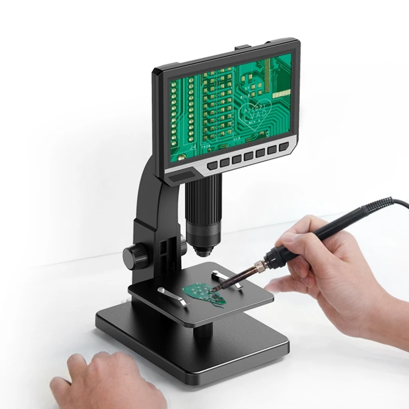 High Definition 7 Inch 2000X Digital Microscope for 500X 2000X USB Industrial Microscope Profession Welding Video Magnifier