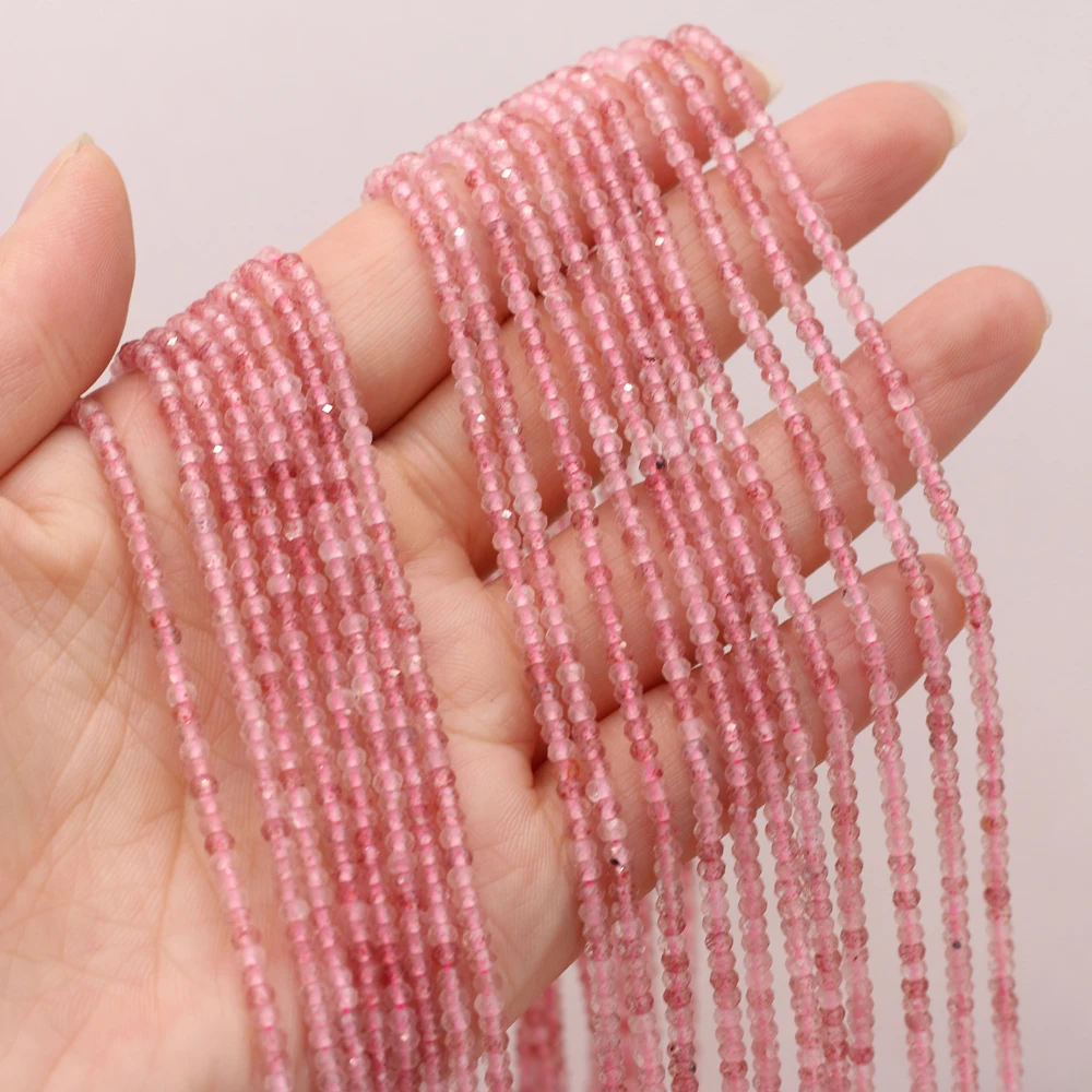 New Style Natural Stone Bead Section Strawberry Crystal Small Beads For DIY Jewelry Making Necklace Bracelet Earrings Accessory
New Style Natural Stone Bead Section Strawberry Crystal Small Beads For DIY Jewelry Making Necklace Bracelet Earrings Accessory